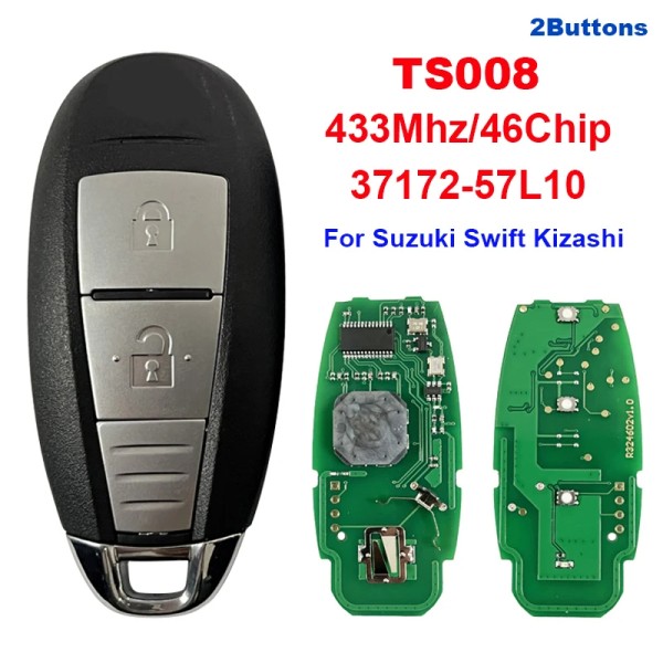 2BT TS008 PCF7952A 46 Chip 433MHz 37172-57L10 (aftermarket)(With logo)